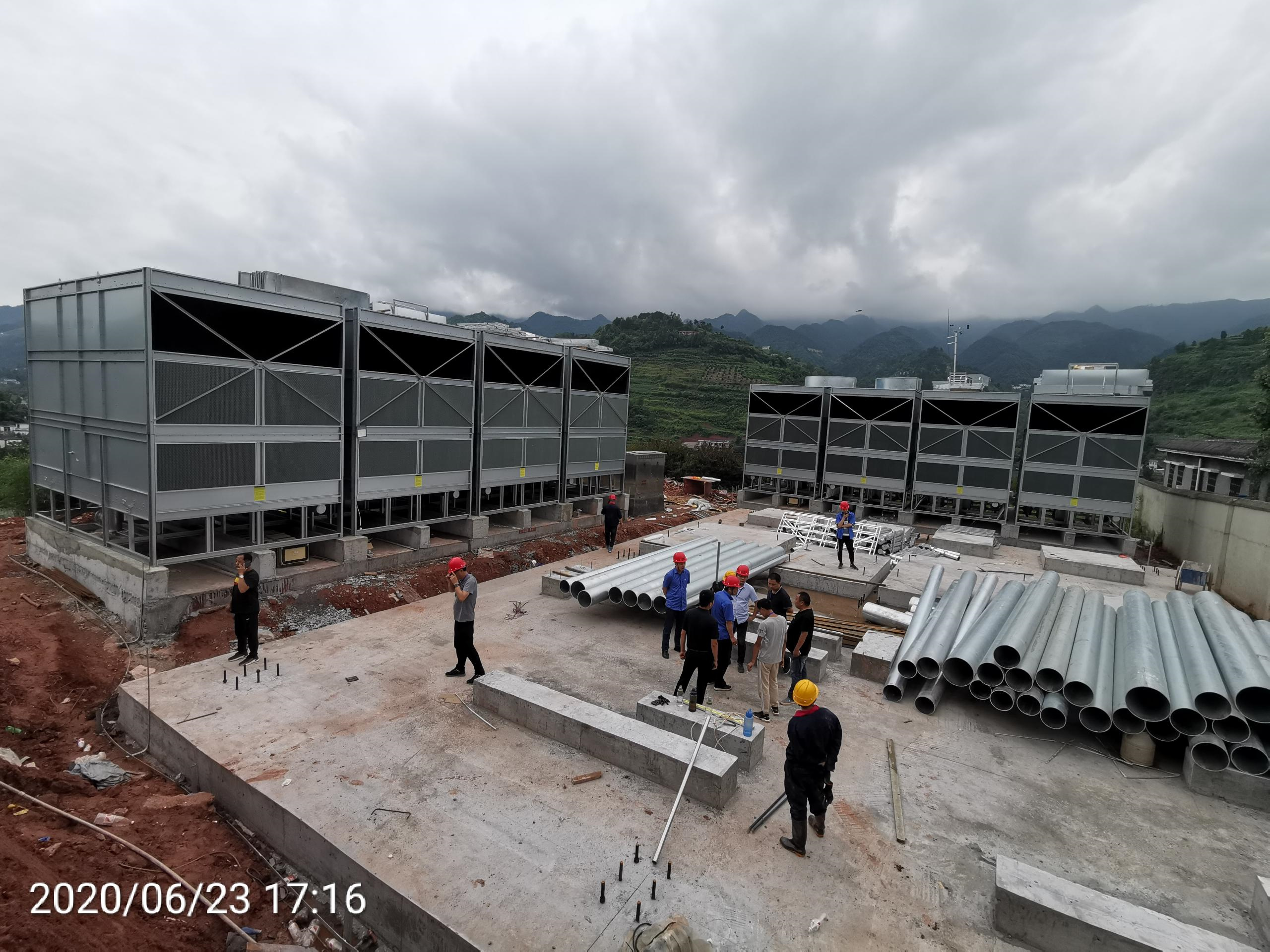 鄭州冷卻塔淋水填料實施更換的方法,鄭州冷卻塔廠家